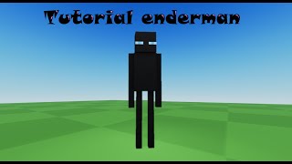 Tutorial como hacer un ENDERMAN en Roblox 2024 [upl. by Ticknor]