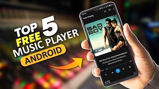 Top 5 Best FREE Music Player Apps for Android 2024  No Ads HighQuality Sound [upl. by Claudelle]