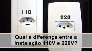 Qual a diferença entre a instalação 110V e 220V [upl. by Sarine469]