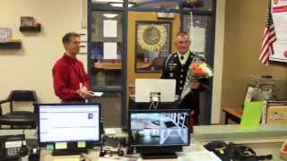 Soldier returns to Georgia to surprise children at their schools [upl. by Bibby204]