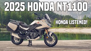 2025 Honda NT1100  A better Tourer now All the key changes detailed [upl. by Anelak]