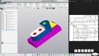 Работа в Компас 3D V20  Вариант 21А [upl. by Angi]