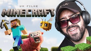 Um Filme Minecraft REACTÃO dos Trailers [upl. by Mackey]