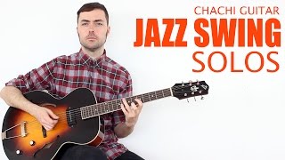 Jazz Swing Solos  Cromatismos  Chord Tones  Guitarra Jazz [upl. by Ydnam]