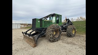 John Deere 748H Grapple 4x4 Skidder Stock 24JD05047001 [upl. by Vano]