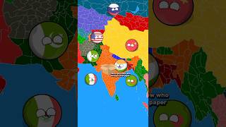 Countries are playing game  Countries In a Nutshell in Hindi  country balls in Hindicountryballs [upl. by Dottie441]