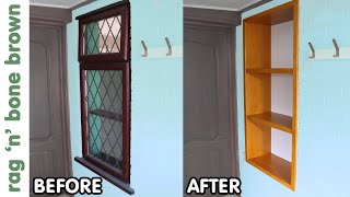 Removing A Window amp Replacing With Alcove Oak Shelving [upl. by Ennoira175]