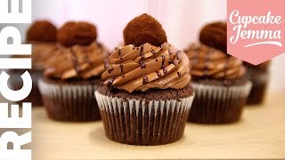 Chocolate Overload Cupcake Recipe  Including Chocolate Truffles  Cupcake Jemma [upl. by Enixam]