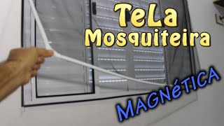 TELA MOSQUITEIRA COM IMÃ Fácil instalar [upl. by Forster]