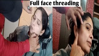 full face threading tutorial [upl. by Bowerman999]