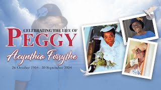 Thanksgiving Service for the Life of Acynthia Peggy Forsythe  Sunday November 3 2024  11 AM [upl. by Coughlin]