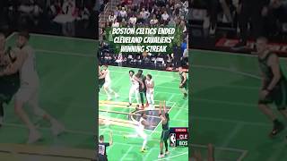 Celtics SNAP Cleveland Cavaliers RecordSetting Winning Streak bostonceltics clevelandcavaliers [upl. by Miguelita]