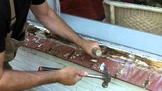 Timmertip 105 Foute oude houtrot reparatierepair rotting wood [upl. by Ribak]