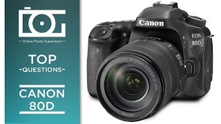 CANON 80D EOS DSLR Camera HandsOn Tutorial  FAQ [upl. by Aicemak]