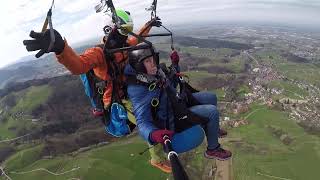 Gleitschirm Tandemflug in Sasbachwalden im Schwarzwald [upl. by Markman]