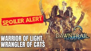 Final Fantasy XIV  Dawntrail  Sidequest  Warrior of Light Wrangler of Cats [upl. by Grata359]