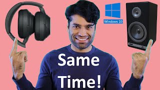 How do I use headphones and speakers at the same time on windows 10 [upl. by Ganley]