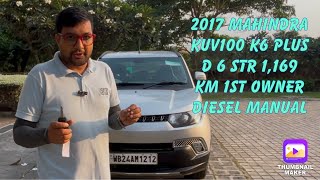 2017 Mahindra Kuv100 K6 PLUS D 6 STR 11677 KM 1ST OWNER DIESEL MANUAL caradvisorrafi kuv100 [upl. by Arua]