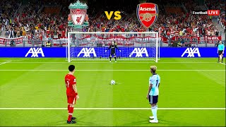 LIVERPOOL vs ARSENAL  Penalty Shootout 2024  Diaz vs Saka  PES Gameplay [upl. by Cally272]