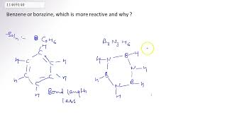 Benzene or borazine which is more reactive and why   11  PBLOCK GROUP 13  BORON FAMILY [upl. by Iridissa376]