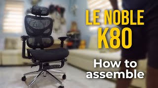 All Mesh Ergonomic Chair na mura DIY assemble LE NOBLE office chair JoeItYourselfAdventure [upl. by Waring]