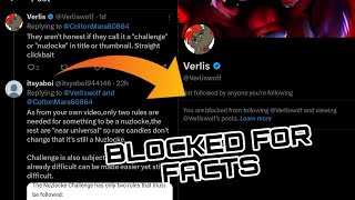 Verlisify Blocks me for proving him wrong  Verlisify Genning Rant Reaction [upl. by Marty140]