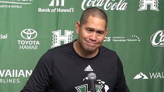 Hawaii Football Post Game Press Conference vs UNLV [upl. by Cyndia]