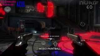 Call of Duty Black Ops MODS en Zombies  Xbox 360 Tutorial  Ovni Paintball Gravedad [upl. by Reiss775]