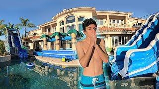 WE TURNED OUR BACKYARD INTO A WATER PARK actually insane  FaZe Rug [upl. by Wilkey]