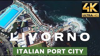 LIVORNO 4 K  Italy  Drone Aerial Footage [upl. by Coonan]