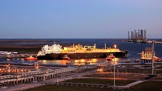 Cheniere Energy  Sabine Pass First Export Cargo [upl. by Natsreik]