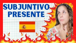 Presente del SUBJUNTIVO en español Verbos Regulares e Irregulares  ¿Cómo se forma y Cuándo se usa [upl. by Hadley]