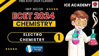 ECET 2024  Chemistry ELECTRO CHEMISTRY Mcqs amp Q110EcetbitsEcetSbteticeacademy [upl. by Corrie169]