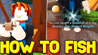 How To FISH amp CATCH FISH in FISCH ROBLOX [upl. by Annauj]