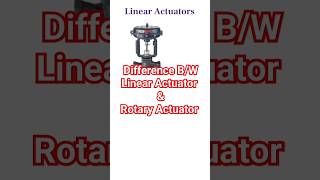 Difference Between Linear Actuator and Rotary Actuator  Control Valve Actuator InstrumentAcademy [upl. by Almita740]