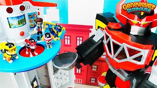 Paw Patrol Rescue Mission Romeos Giant Megazord amp the My Size Lookout Tower [upl. by Cooper926]