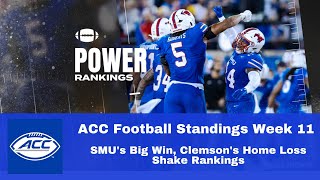 Week 11 College Football Rankings 2024 SMUs Big Win Clemsons Home Loss Shake Rankings [upl. by Daggett890]