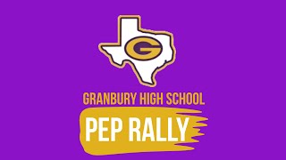 Pep Rally  Granbury High School [upl. by Skoorb]