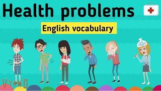 Health problems in English  medical vocabulary  Learn English  Sunshine English [upl. by Niledam]