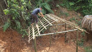 Construction of a Duck Farm Completion of the frame and roof of the Duck House ep 6 [upl. by Eelam163]