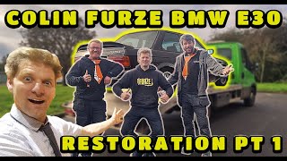 Restoring COLIN FURZEs Classic BMW E30  EP1  We Also Tour His Underground Tunnel Bunker amp Garage [upl. by Thorrlow]