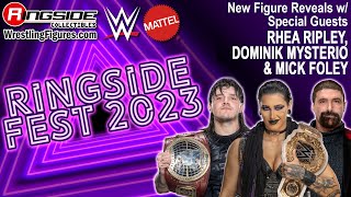 Ringside Fest 2023 ALL NEW Mattel WWE Figure Reveals w Rhea Ripley Dominik Mysterio amp Mick Foley [upl. by Anairb]