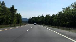 Adirondack Northway Interstate 87 Exits 32 to 31 southbound [upl. by Yruy]