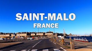 SaintMalo France  Driving Tour 4K [upl. by Annawat908]