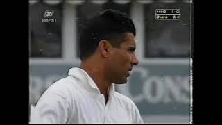 Waqar Younis in County Cricket Opening Over Glamorgan v Middlesex 1998 Benson amp Hedges Cup [upl. by Dyoll]