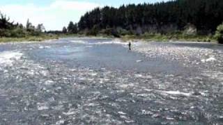 Flyfishing the Tongariro River New Zealand [upl. by Rebmak]