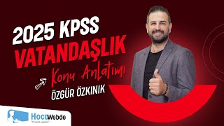 30 KPSS 2025 VATANDAŞLIK ÖZGÜR ÖZKINIK ÖZEL KANUNLAR [upl. by Tess]