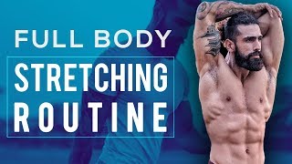 FULL BODY STRETCHING ROUTINE COOLDOWN Exercises  8 Best Stretching Exercises to Prevent Injury [upl. by Tyoh]