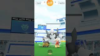 Pokemon go Defeat mega Aggron in Pokemon go [upl. by Ingham]