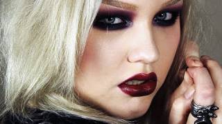 Colored Goth Makeup Look [upl. by Leay43]